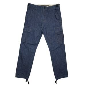 Banana Republic Denim Utility Cargo Pants – Size 32 – Tapered Fit Workwear Jeans